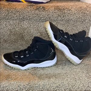 Kids Black and White Jordan 11s
